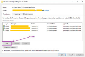 DiskInternals Partition Recovery™ Changement de propriétaire du dossier - étape 2 - cliquez sur le bouton avancé.